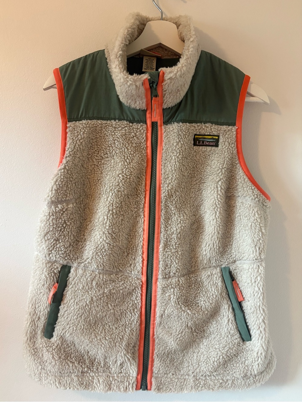 L.L.Bean Bean's Sherpa Fleece Vest Women’s M